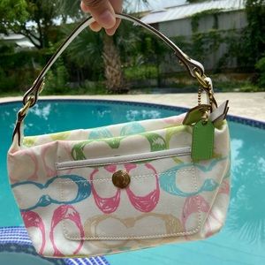 COACH MULTICOLOR CUTE TOTE/MINI BAG